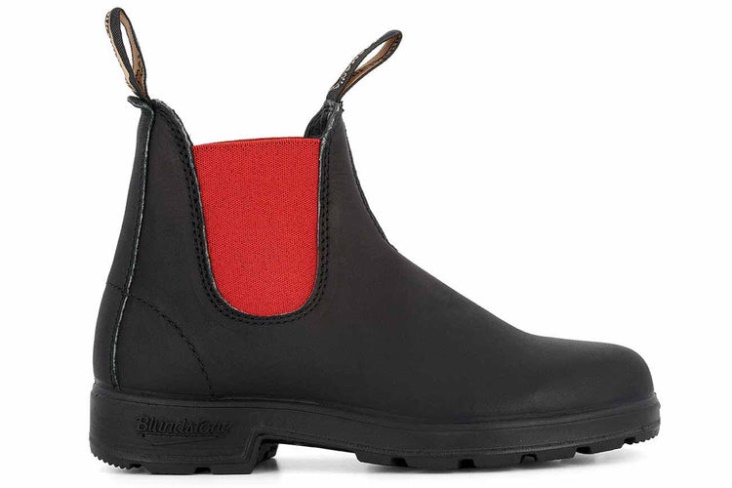 Women's Leather Boots 508 Black/Red Fashion Blundstone