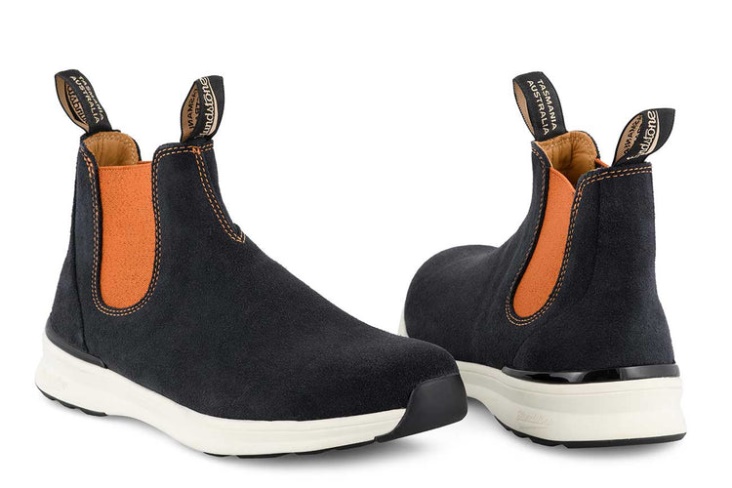 Women's Trainer Boots 2147 Navy Suede/Burnt Orange Fashion Blundstone