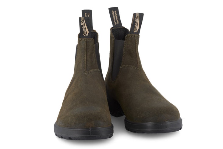Men's Suede Boots 1615 Dark Olive Fashion Blundstone