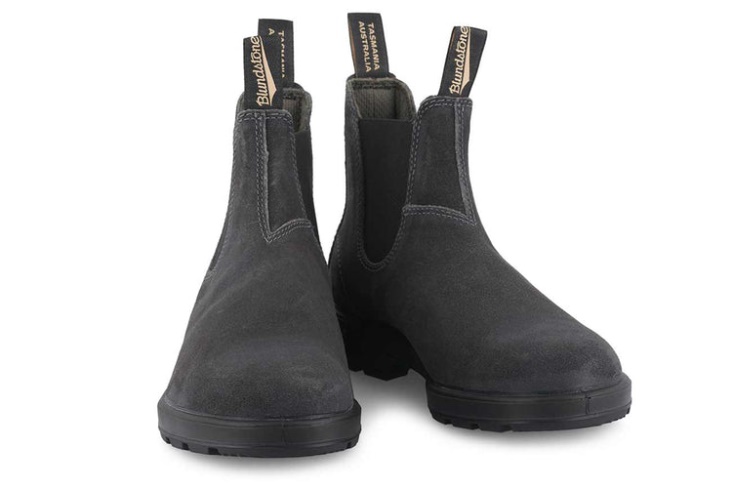 Fashion Blundstone Men's Suede Boots 1910 Steel Grey