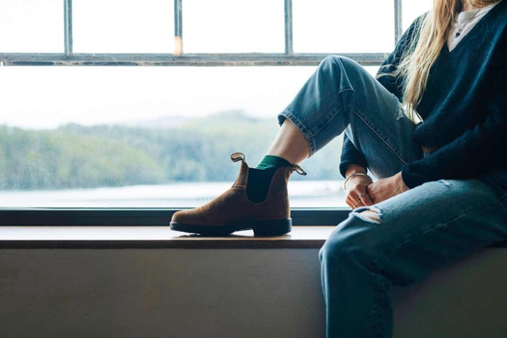 Men's Suede Boots 1911 Tobacco Fashion Blundstone