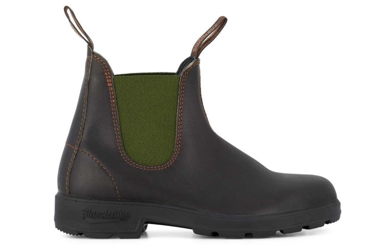 Men's Leather Boots 519 Stout Brown/Olive Fashion Blundstone