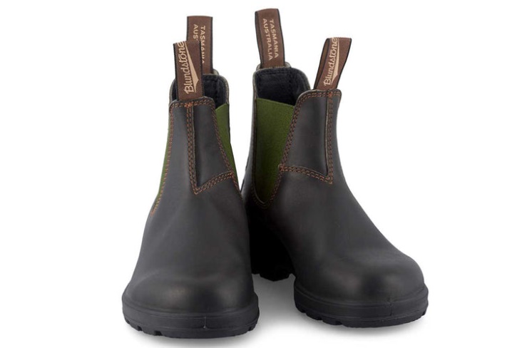 Men's Leather Boots 519 Stout Brown/Olive Fashion Blundstone