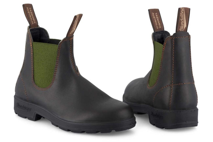 Men's Leather Boots 519 Stout Brown/Olive Fashion Blundstone