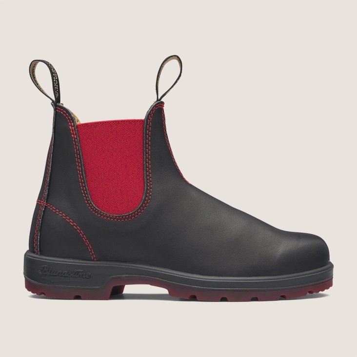 Fashion Blundstone Women's Classics Chelsea Boots Black/Red