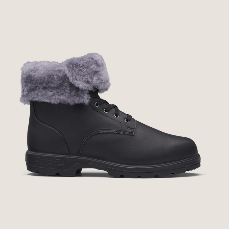 Men's Thermal Lace Up Boots Black Fashion Blundstone