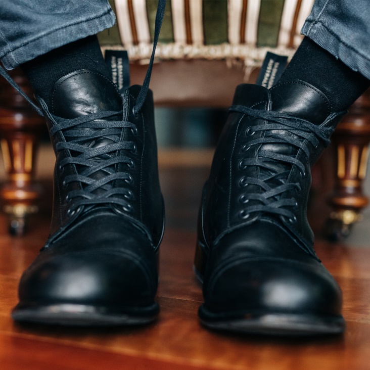 Men's Heritage Lace Up Boots Black Fashion Blundstone