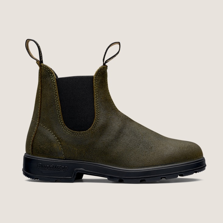 Men's Originals Suede Boots Dark Olive Fashion Blundstone