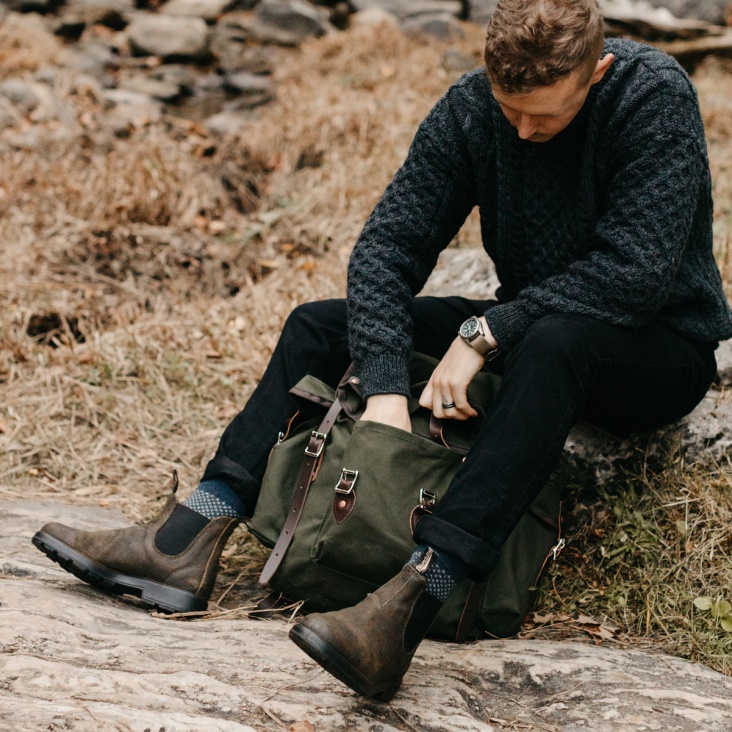 Men's Originals Suede Boots Dark Olive Fashion Blundstone
