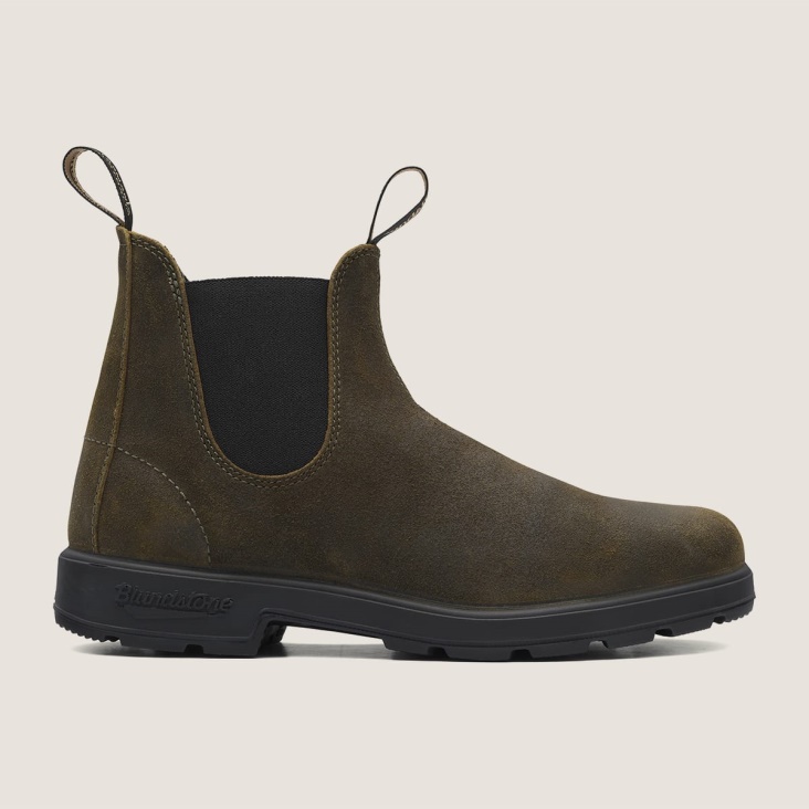 Fashion Blundstone Men's Originals Chelsea Boots Dark Olive Suede
