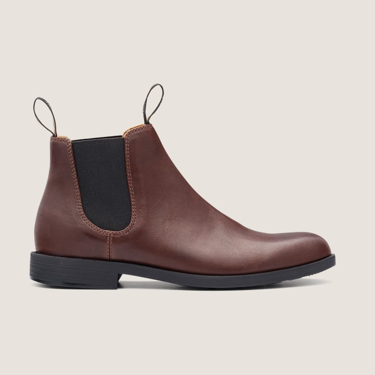 Men's Fashion Blundstone Dress Ankle Boots Chestnut Brown
