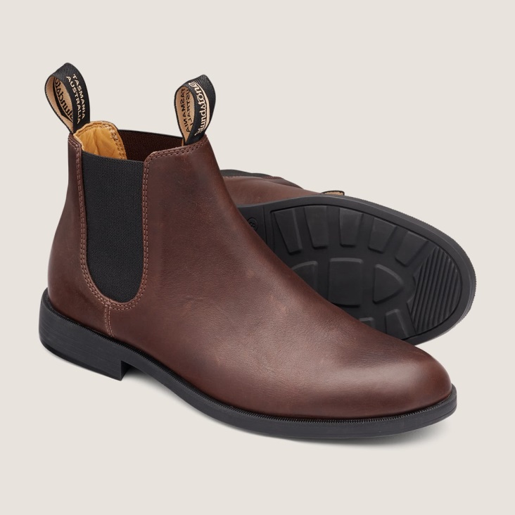Men's Fashion Blundstone Dress Ankle Boots Chestnut Brown