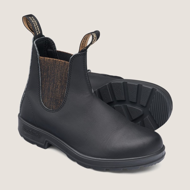 Fashion Blundstone Women's Originals Chelsea Boots Black/Gold Glitter