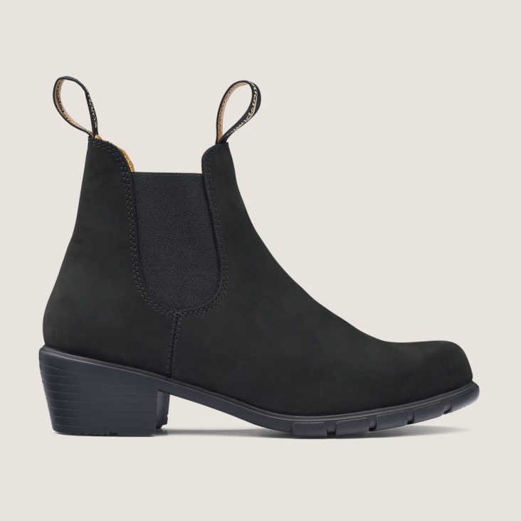 Fashion Blundstone Women's Series Heeled Boots Black Nubuck