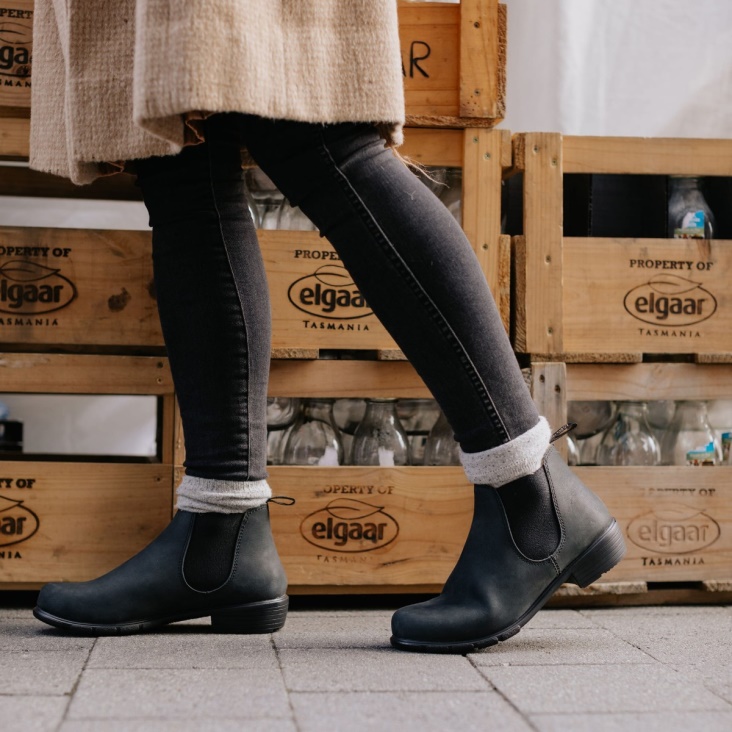 Women's Fashion Blundstone Series Ankle Boots Rustic Black