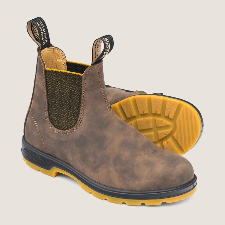 Men's Classics Chelsea Boots Rustic Brown/Mustard Fashion Blundstone