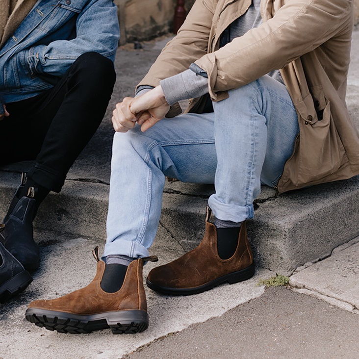 Fashion Blundstone Men's Originals Chelsea Boots Tobacco Suede