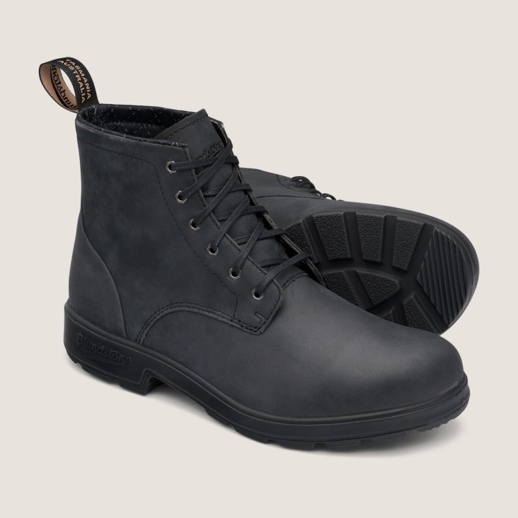 Men's Originals Lace Up Boots Rustic Black Fashion Blundstone