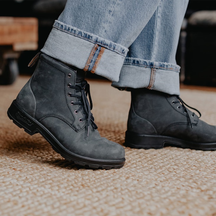 Women's Originals Lace Up Boots Rustic Black Fashion Blundstone