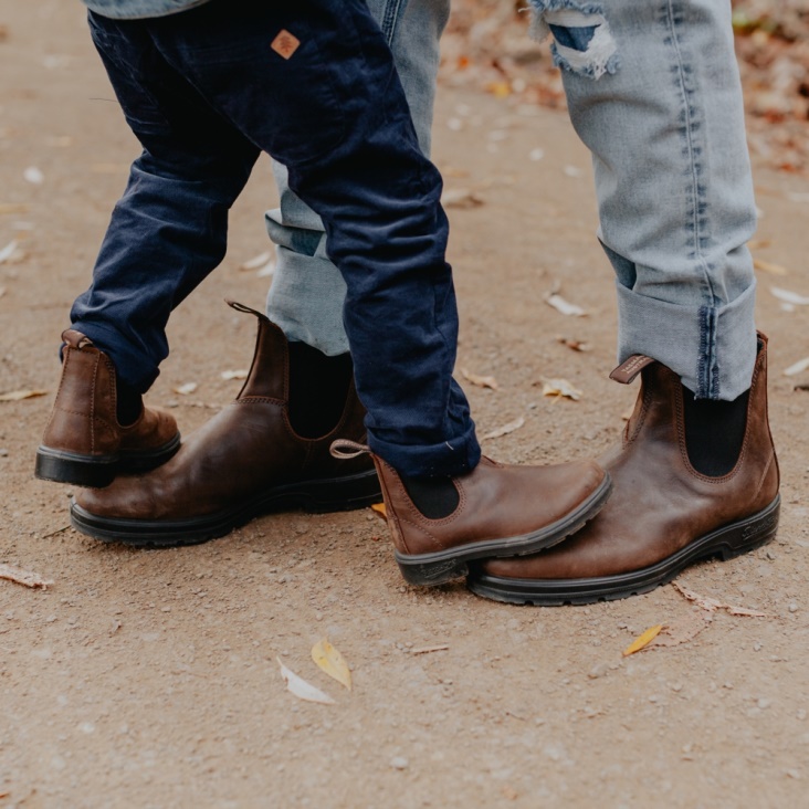 Fashion Blundstone Kids' Series Chelsea Boots Antique Brown