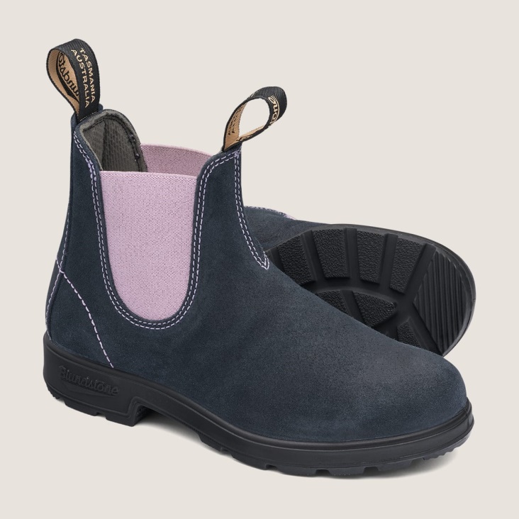 Fashion Blundstone Women's Originals Suede Boots Navy/Rose