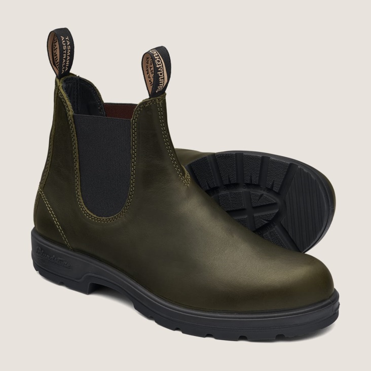 Women's Classics Chelsea Boots Green Fashion Blundstone