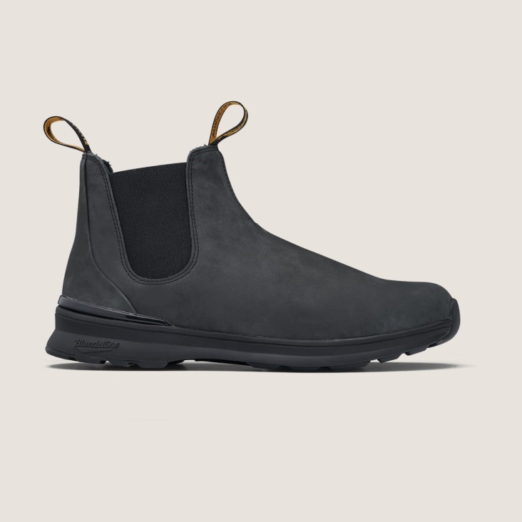 Men's Active Chelsea Boots Rustic Black Fashion Blundstone