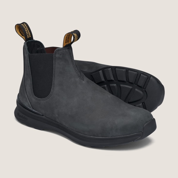Men's Active Chelsea Boots Rustic Black Fashion Blundstone