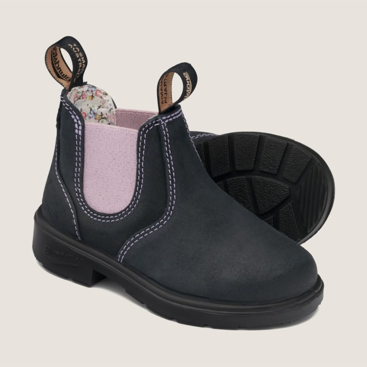 Fashion Blundstone Kids' Series Chelsea Boots Navy/Pink