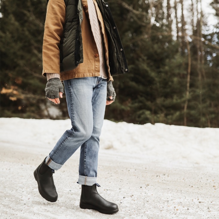 Men's All-Terrain Thermal Chelsea Boots Black Fashion Blundstone
