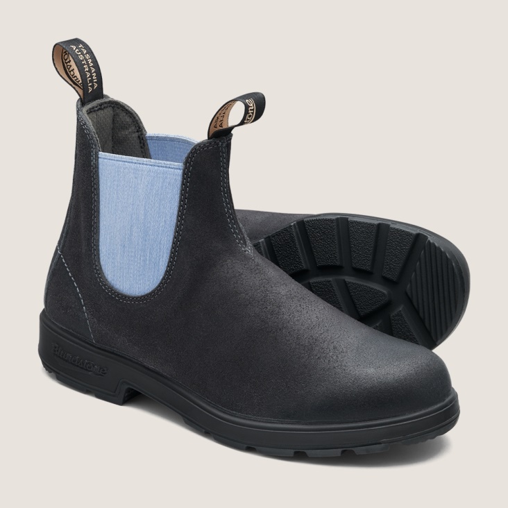Women's Originals Suede Boots Steel Grey/Blue Fashion Blundstone