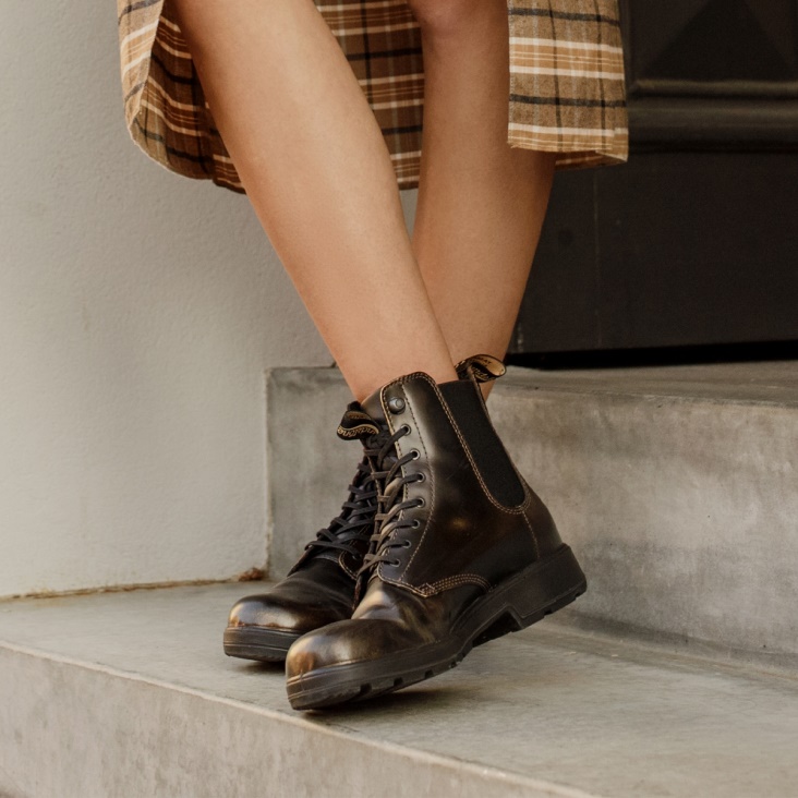 Fashion Blundstone Women's Originals Lace Up Boots Gold Brush
