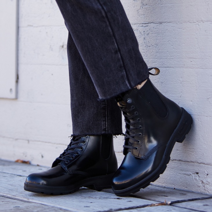 Women's Originals Lace Up Boots Black Brush Fashion Blundstone