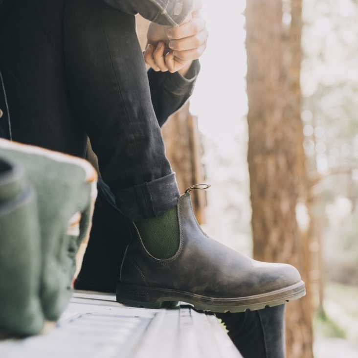 Men's Originals Chelsea Boots Stout Brown/Olive Fashion Blundstone