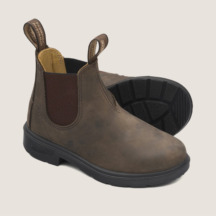 Kids' Fashion Blundstone Series Chelsea Boots Rustic Brown