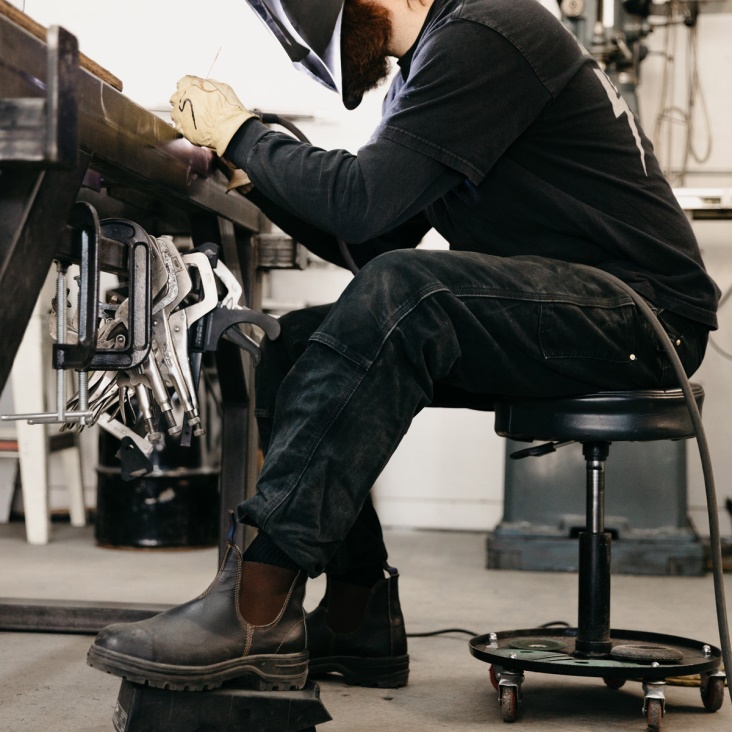 Fashion Blundstone Elastic Sided Series Work Boots Stout Brown
