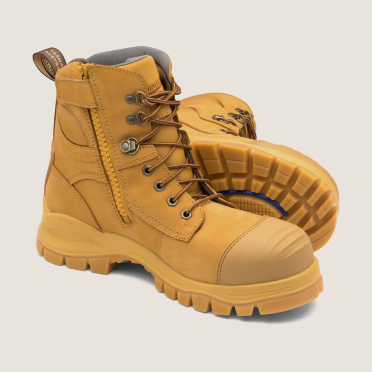 Fashion Blundstone Work Series Zip Up Boots Wheat