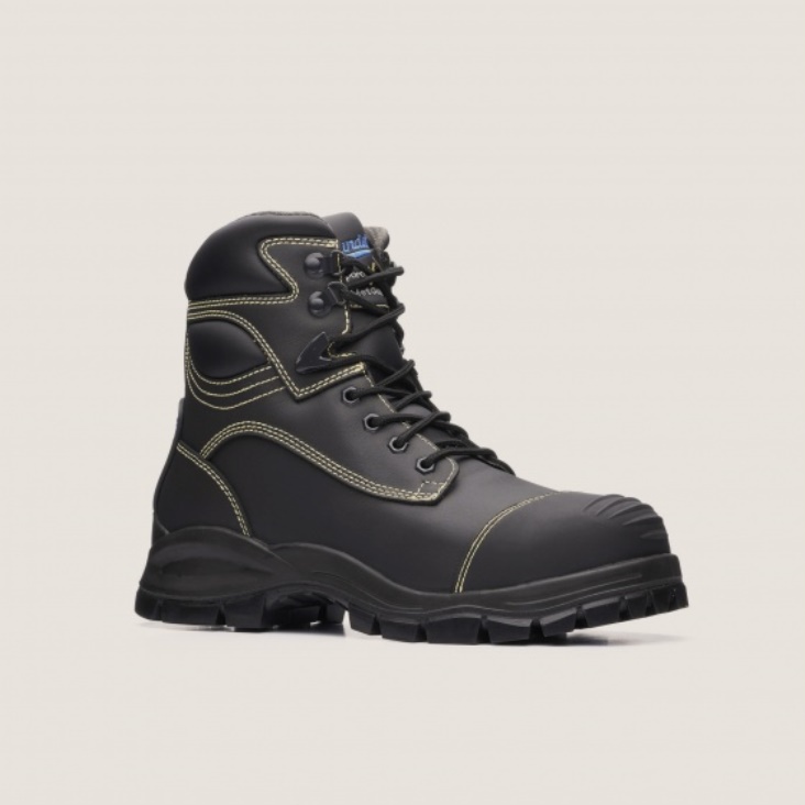 Fashion Blundstone Work Series Lace Up Boots Black