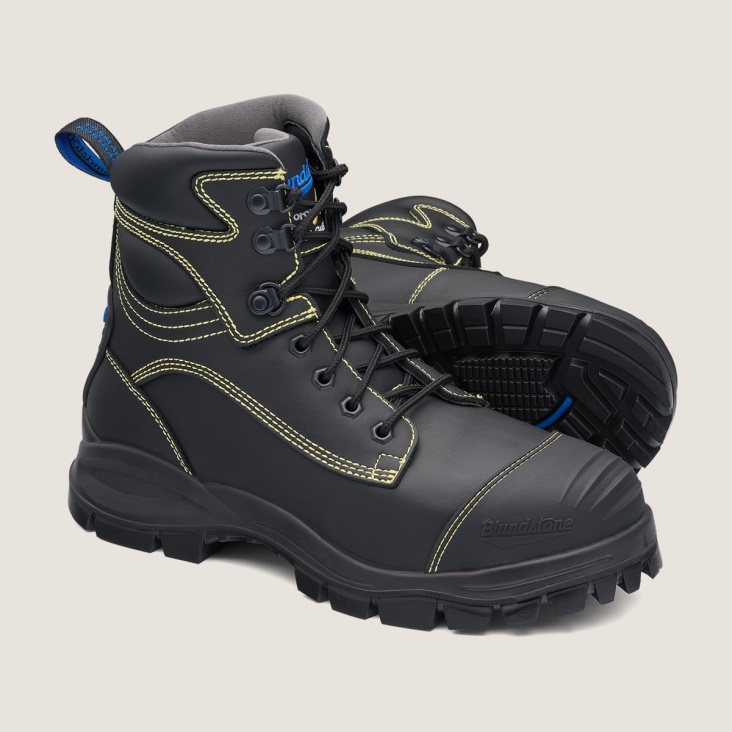 Fashion Blundstone Work Series Lace Up Boots Black