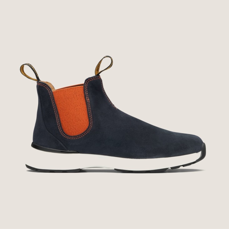 Women's Active Chelsea Boots Navy/Orange Fashion Blundstone