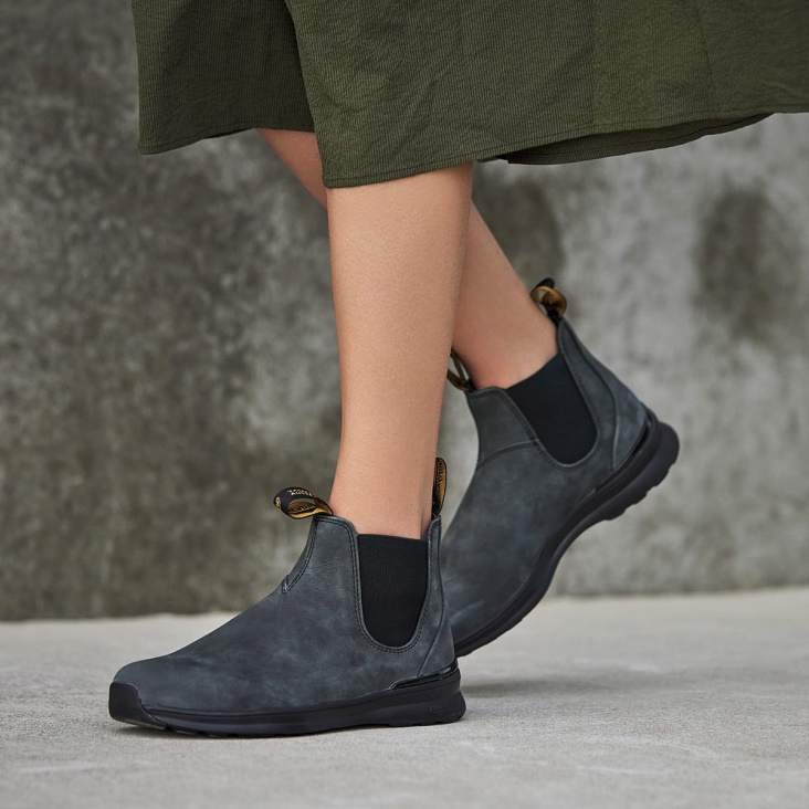 Women's Active Chelsea Boots Rustic Black Fashion Blundstone