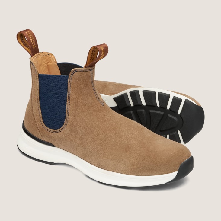 Men's Active Chelsea Boots Sand/Navy Fashion Blundstone