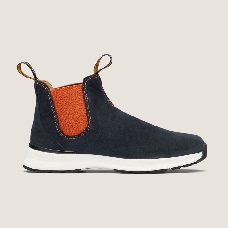 Fashion Blundstone Men's Active Chelsea Boots Navy/Orange