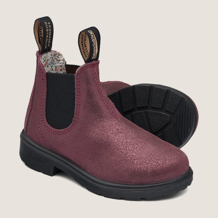 Fashion Blundstone Kids' Series Chelsea Boots Rose Pink