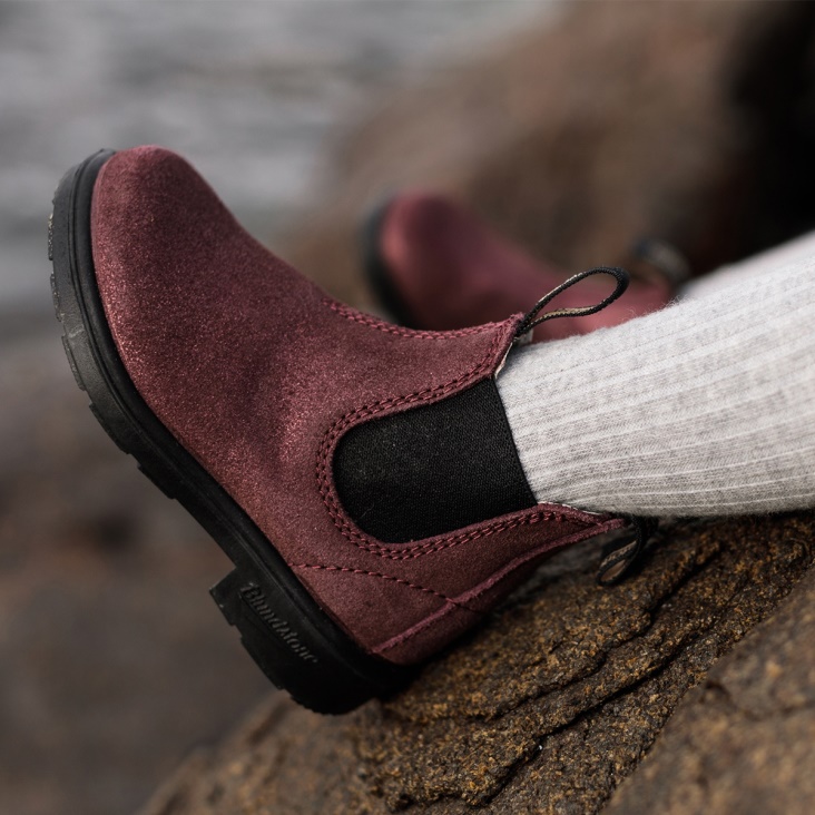 Fashion Blundstone Kids' Series Chelsea Boots Rose Pink